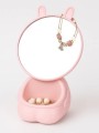 Зеркало настольное "Precious rabbit", pink (21.5*14 см)