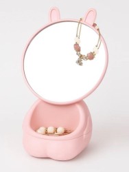 Зеркало настольное "Precious rabbit", pink (21.5*14 см)