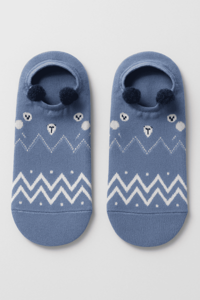 Носки iLikeGift «Owl face», blue, мужские/женские евро размер 35-41 