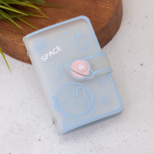 Визитница "Space hare", blue 
