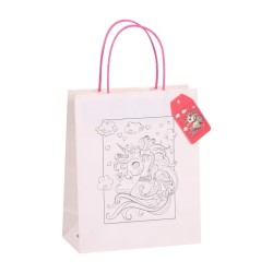 Пакет подарочный крафтовый «Coloring book», love (26*32*12)