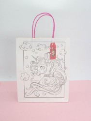 Пакет подарочный крафтовый «Coloring book», love (26*32*12)