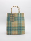 Пакет подарочный «Checkered aesthetics», yellow-green (21*25.5*10)