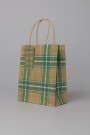 Пакет подарочный «Checkered aesthetics», yellow-green (21*25.5*10)