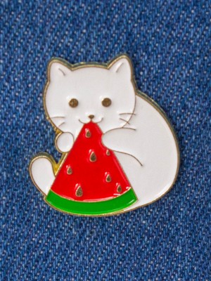 Значок "Watermelon cat"