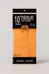 Бумага тишью "Classic", orange, 50 х 66 см, 14 г/м2 (набор 10 шт.)