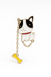Значок металлический iLikeGift "Dog with bone"
