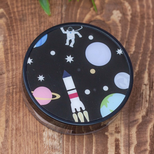 Контейнер для линз "Space rocket", white 