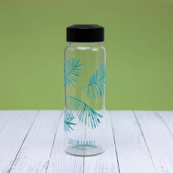 Бутылка "Green Leaves" light-blue 