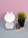 Зеркало настольное "Precious rabbit", white (21.5*14 см)