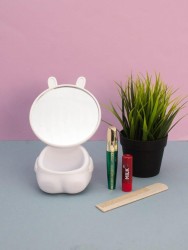 Зеркало настольное "Precious rabbit", white (21.5*14 см)