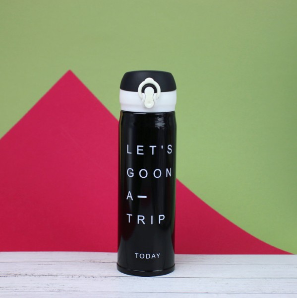 Термос "Goon a trip", black (450ml) 