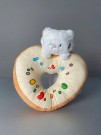 Мягкая игрушка "Cat donut", white, 20 см