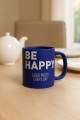 Кружка «Be happy», blue (400 ml)