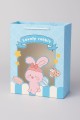 Пакет подарочный (XS) "Lovely rabbit", blue (14.5*19.5*10)