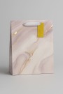 Пакет подарочный «Marble streaks», white (26*32*12.5)