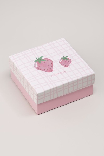 Подарочная коробка «Two strawberry», 14*14*6.5 
