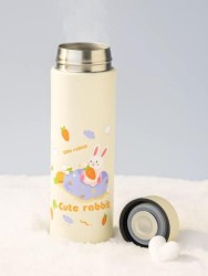 Термос с датчиком температуры «Happy friends, rabbit», beige (500 ml)