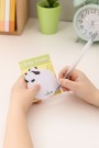 Блок стикер для записей "Chubby panda", yellow