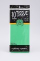 Бумага тишью "Classic", dark green, 50 х 66 см, 14 г/м2 (набор 10 шт.)