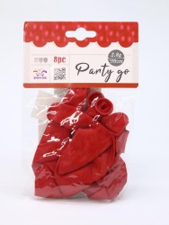 Набор воздушных шаров 8 шт. "Monochrome magic", red (30 см)