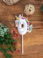 Свеча для торта "Unicorn" цифра 0, (6 см)
