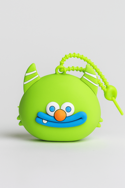 Брелок-кошелёк "Funny monster", green (8*8.7 см) 