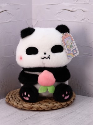 Мягкая игрушка "Fruit panda", peach, 20 см