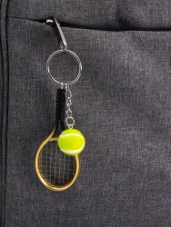 Брелок iLikeGift "Tennis racket", gold (2.8*10 см)