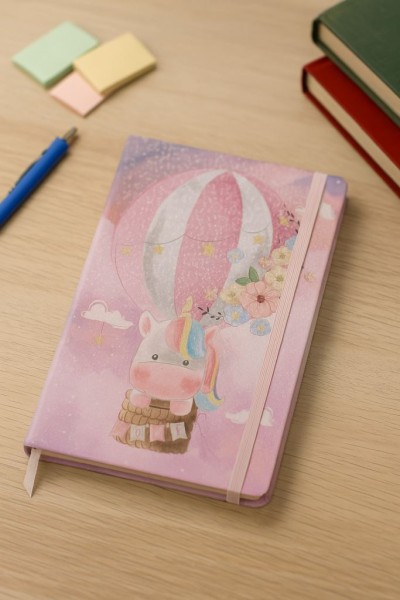 Блокнот (А5) "Unicorn balloon", pink (14.5*21) 