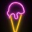 Неоновый подвесной ночник «Ice cream», USB, свечение mix (26,5х15,5 см)