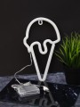 Неоновый подвесной ночник «Ice cream», USB, свечение mix (26,5х15,5 см)