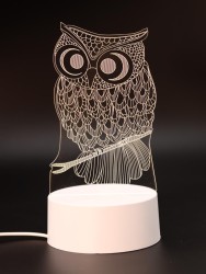 Ночник iLikeGift "Owl" LED, USB (9х19 см)