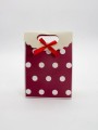 Пакет подарочный (XS) "Many dots", red (12x6x16)