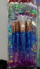 Набор кистей для макияжа "The Siren's Touch", 4 кисти, blue
