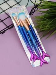 Набор кистей для макияжа "The Siren's Touch", 4 кисти, blue