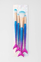 Набор кистей для макияжа "The Siren's Touch", 4 кисти, blue