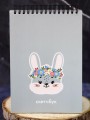 Скетчбук «Flower bunny», 14х20 см,  плотность 100 гр