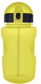 Бутылка "Movement life" с трубочкой, yellow (500 ml)