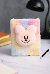 Блокнот плюшевый «Cute friend», rainbow, 12,5х17,5 см, плотность 80 гр.