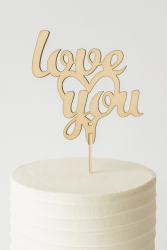 Топпер «Love you»