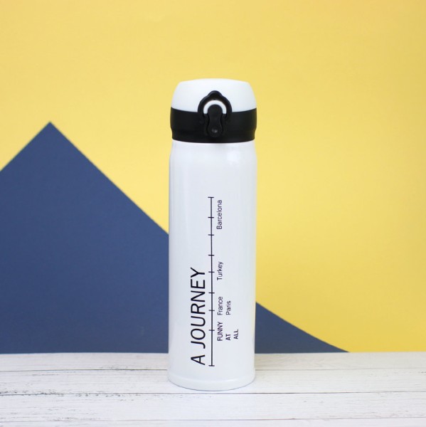 Термос "A journey", white (450ml) 
