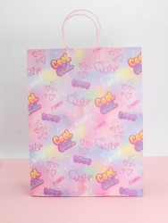 Пакет подарочный крафтовый «Cool gerl», heart (32*42*11)