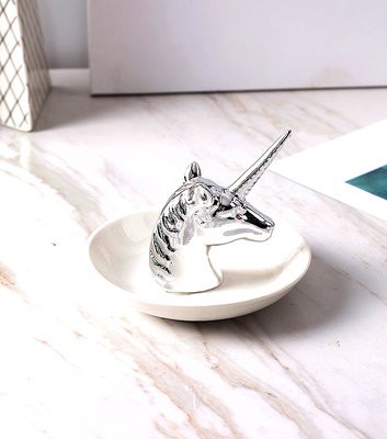 Держатель для украшений "Единорог", silver 