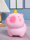 Копилка "Capybara Friend Duck", 14 см, pink