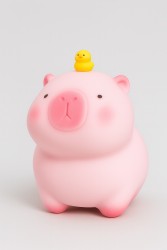 Копилка "Capybara Friend Duck", 14 см, pink