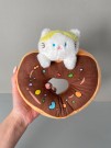 Мягкая игрушка "Cat donut", brown, 20 см