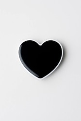 Попсокет "Black heart", gold
