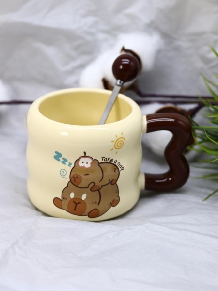 Кружка «Capybara take a nap Zzz», (380 ml) 
