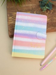 Блокнот (B6) "Pastels stripes", rainbow (18.5*13)